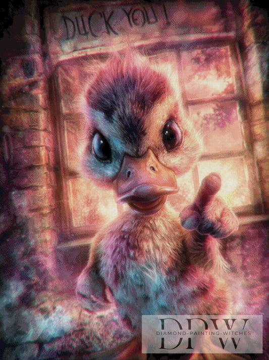 Rebel Duck by ellufija 75x100cm mit 220 Farben DPW-848