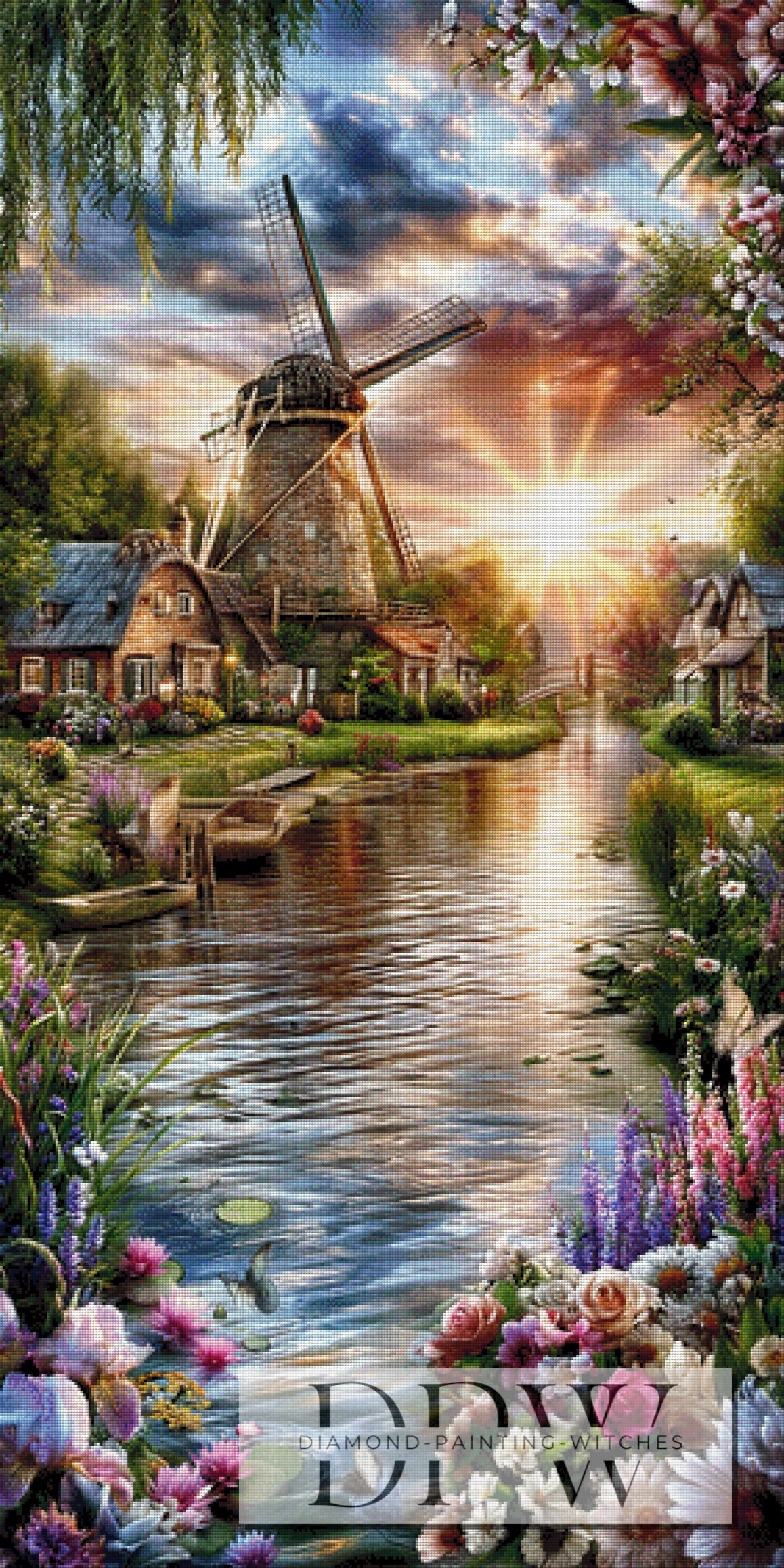 Die Mühle im Abendlicht by ellufija mit 310 Farben