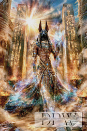 Anubis im Tempel der Ewigkeit by ellufija mit 290 Farben