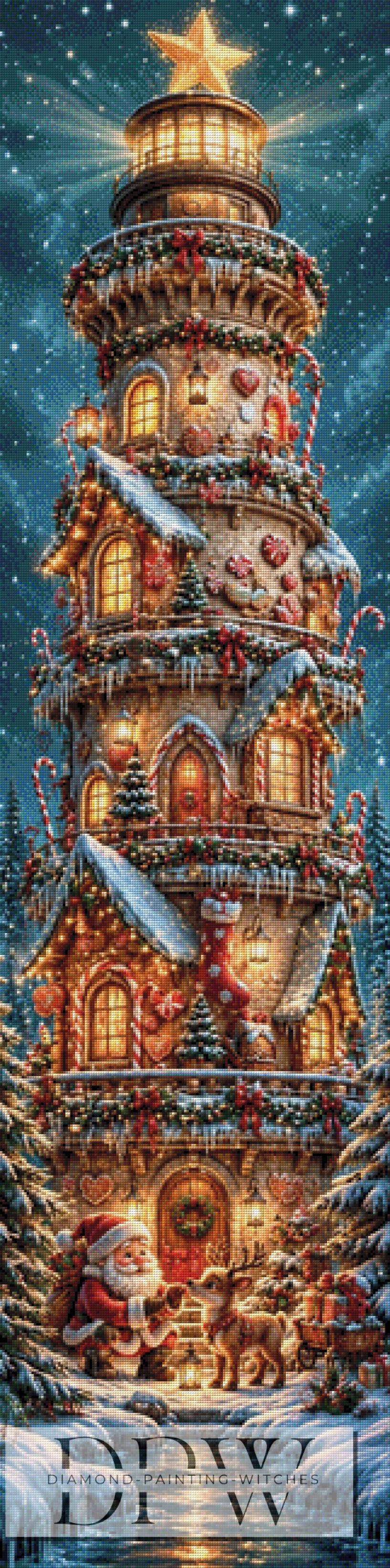 Weihnachtszauber im Lichterturm by Elly_A.I. mit 270 Farben