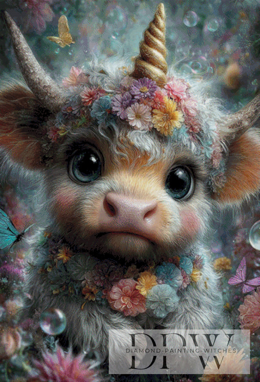 Baby Highland Cow by theA.art 240 Farben