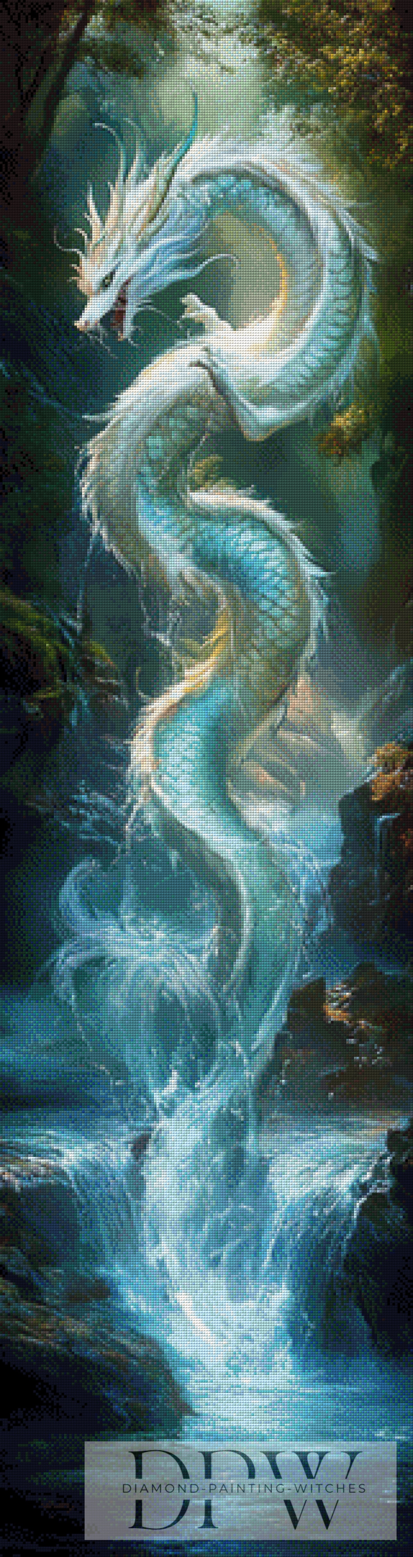 Silver Dragon by Pixxel Pics 40x150cm mit 180 Farben DPW-860