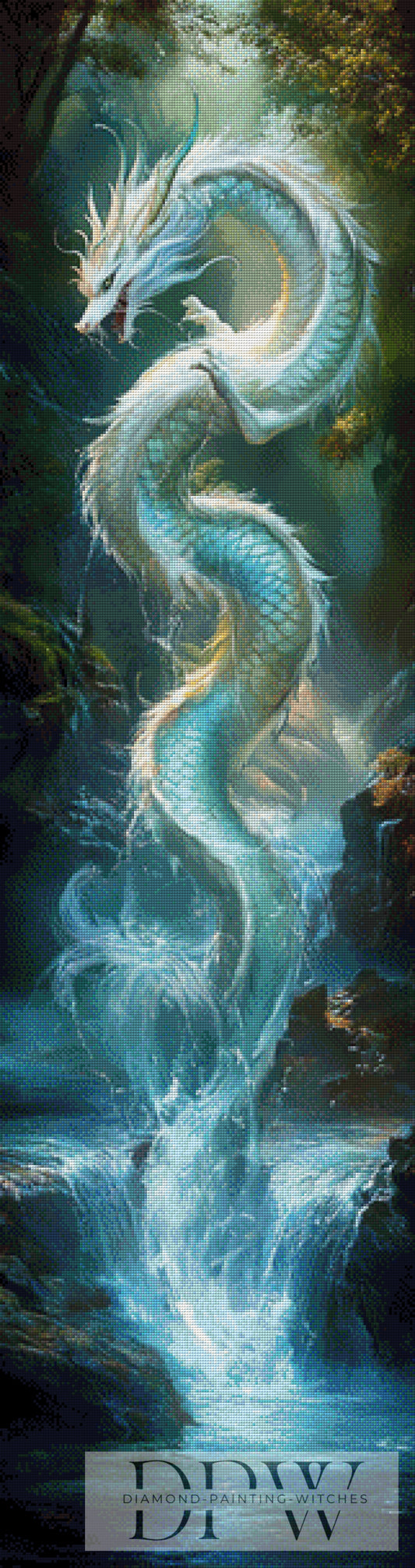 Silver Dragon by Pixxel Pics 40x150cm mit 180 Farben DPW-860