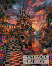 Das Schloss im Abendrot by CleoDora mit 250 Farben