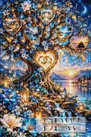 Der blaue Wunderbaum by CleoDora mit 315 Farben