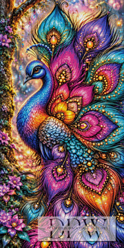 Pfau in Blütenpracht by CleoDora mit 420 Farben