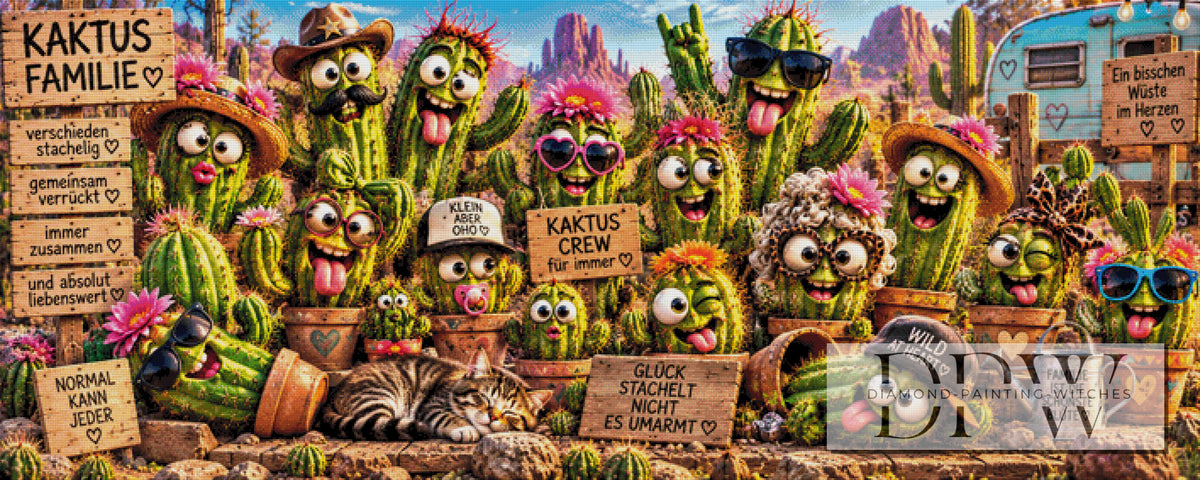 Kaktus-Crew by theA.art mit 390 Farben