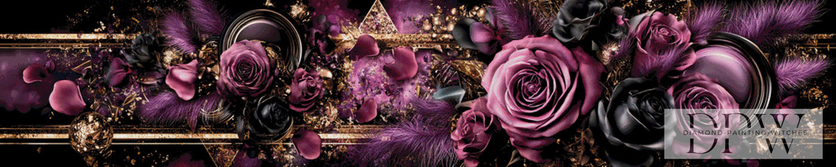 Abstract Purple Roses by Pixxel Pics mit 190 Farben