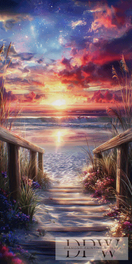 Der Weg zum Horizont by ellufija 60x120cm mit 250 Farben DPW-865