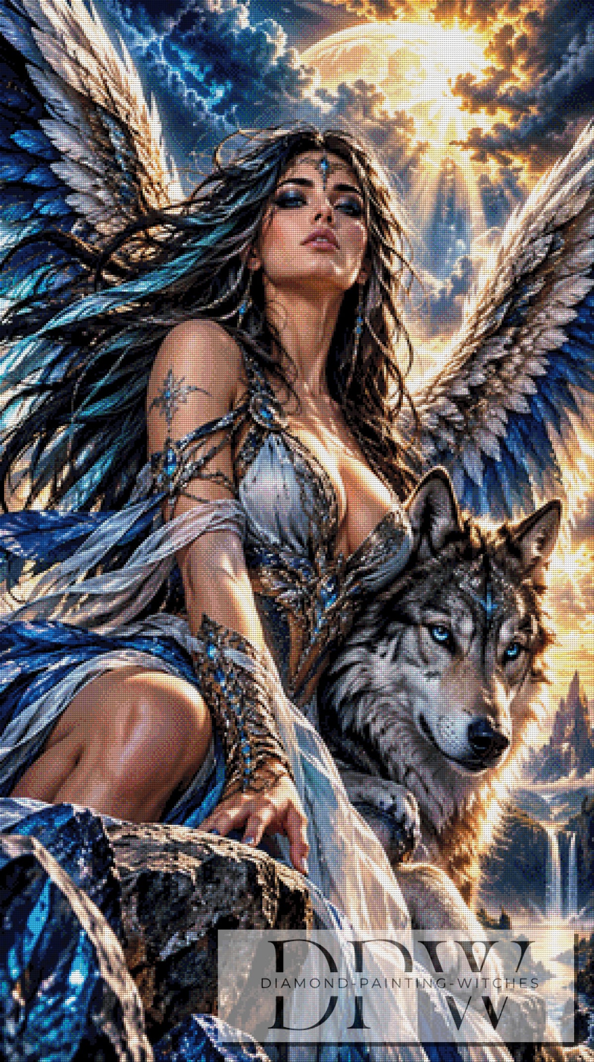 Wolfsgefährtin by Biggilee Art mit 210 Farben