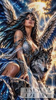 Wolfsgefährtin by Biggilee Art mit 210 Farben