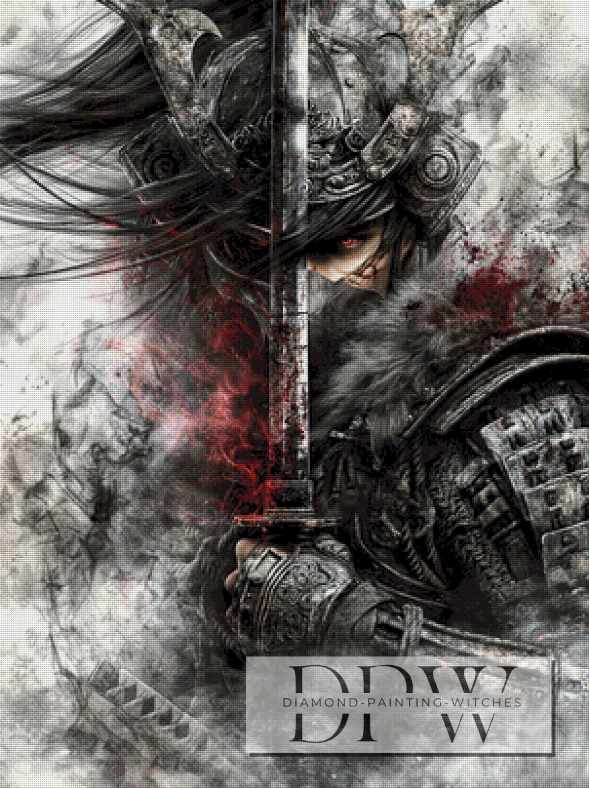 Dark Fantasy Samurai by Sweet_Loco_AI mit 100 Farben