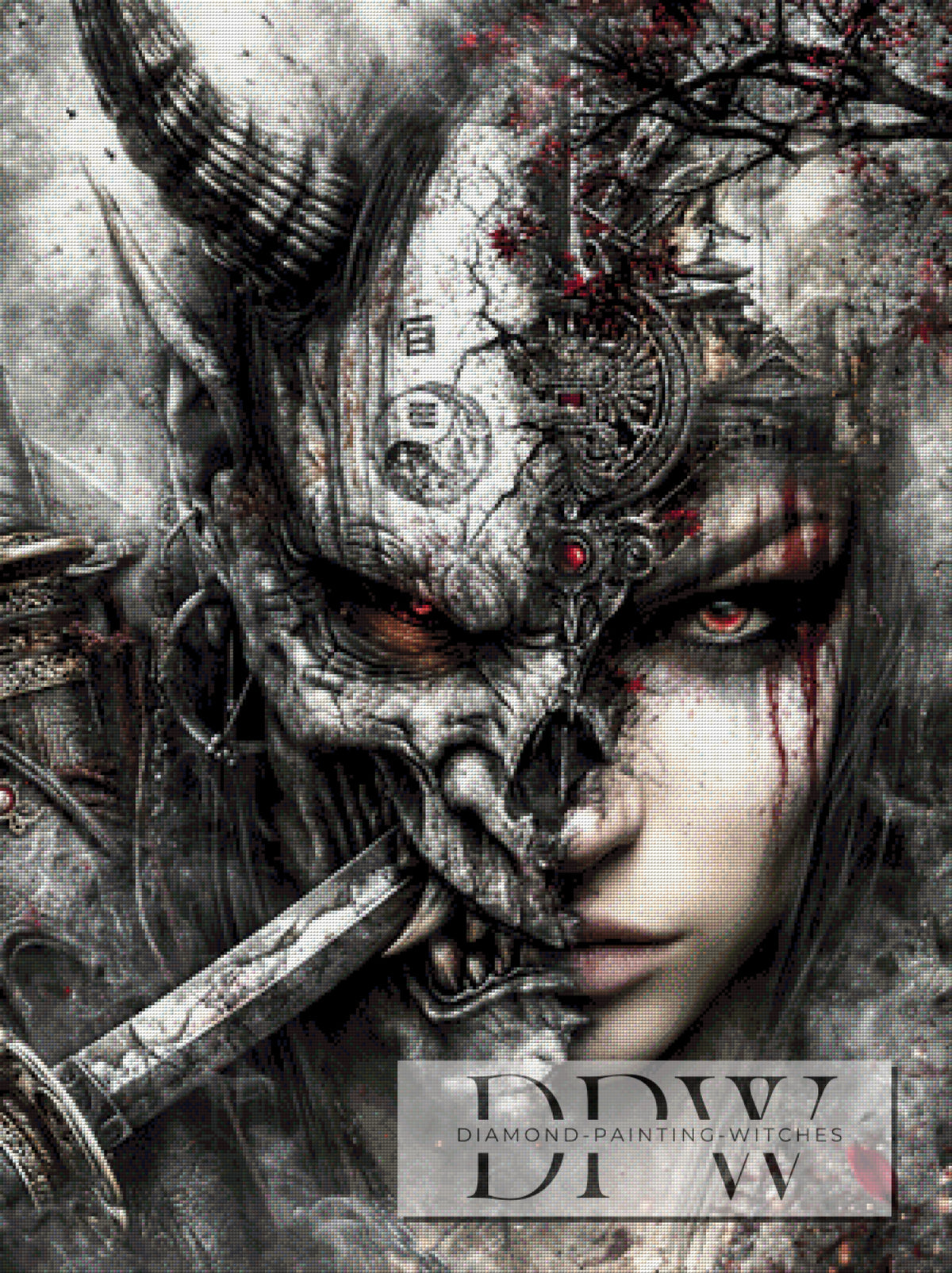 Oni-Dämon by Sweet_Loco_AI mit 100 Farben