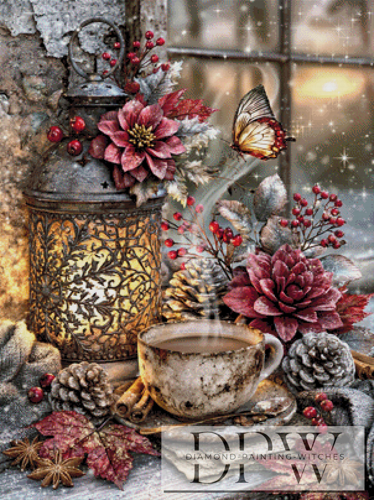 Warmer Zauber am Fenster by CleoDora mit 240 Farben