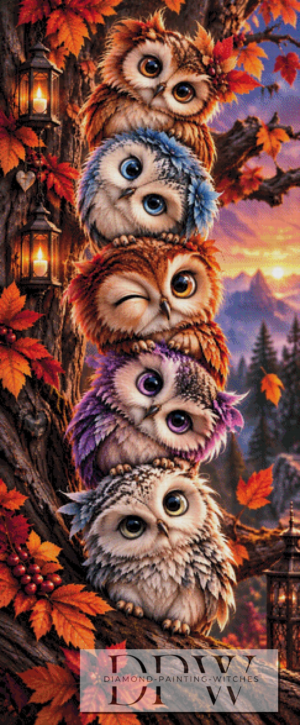Die bunten Baumkumpels by Biggilee Art mit 260 Farben