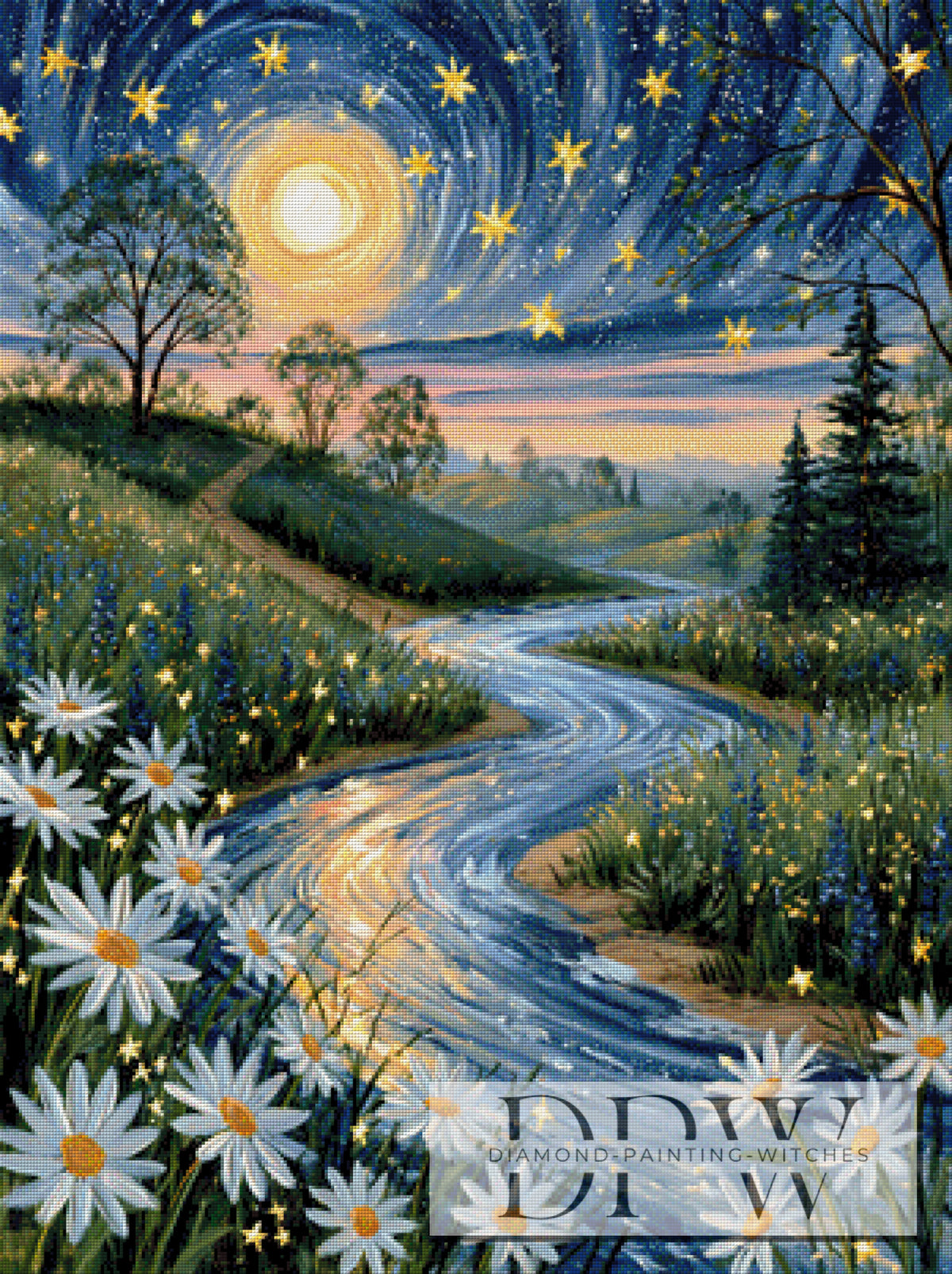 Sternenfluss im Mondlicht by CleoDora mit 230 Farben