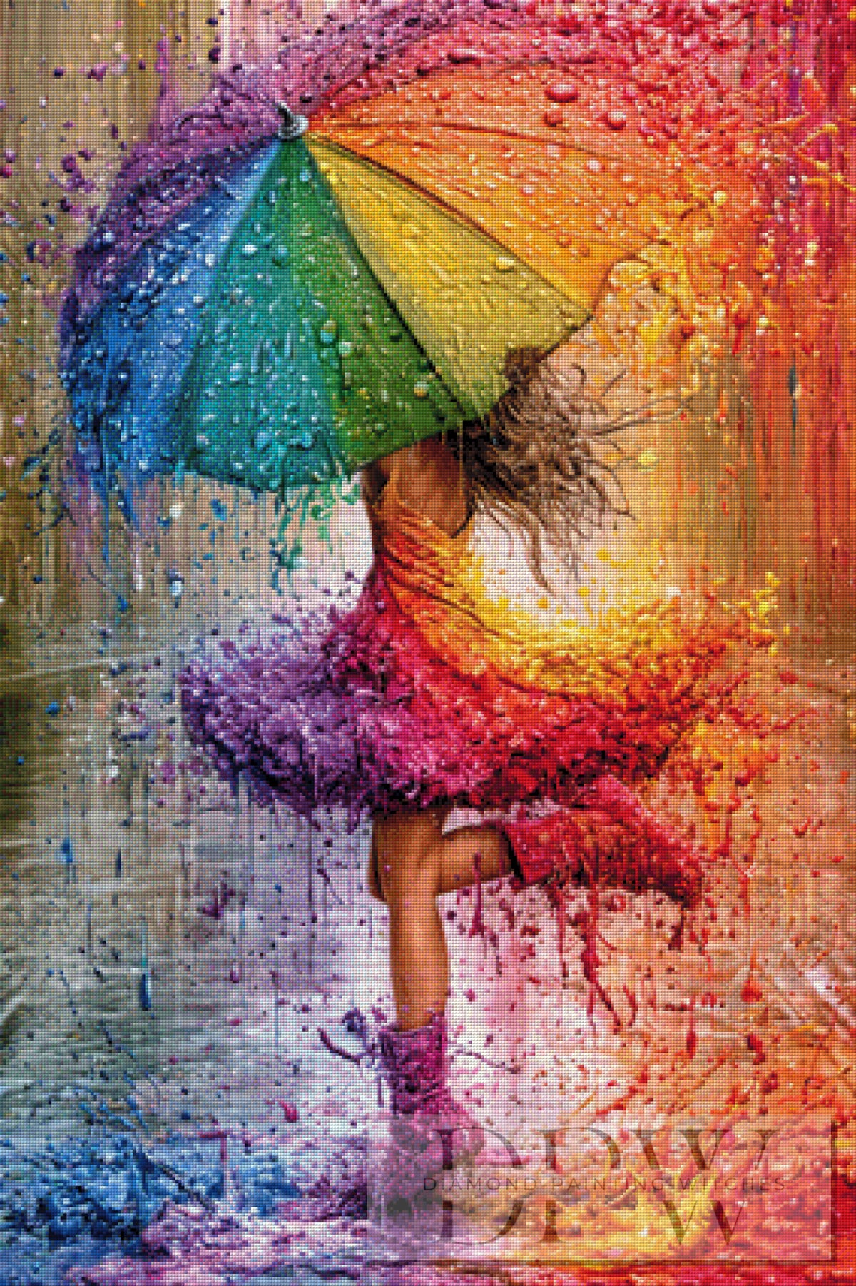 Tanz im Regenbogenregen by Elly_A.I mit 400 Farben