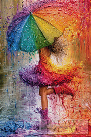 Tanz im Regenbogenregen by Elly_A.I mit 400 Farben