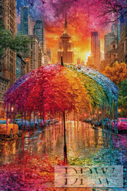 Farbensinfonie im Regen by Elly_A.I mit 390 Farben