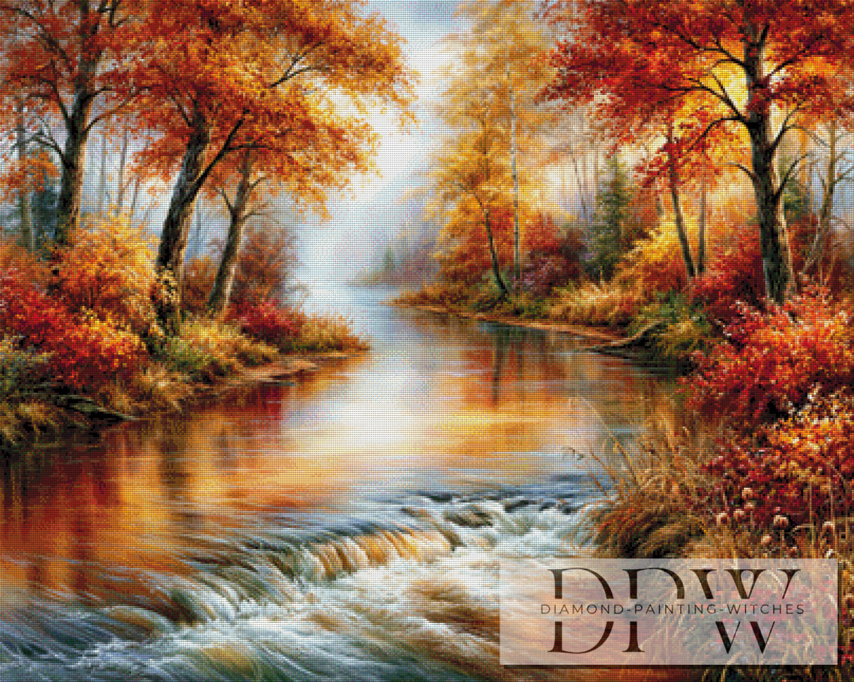 Goldener Wildbach by ellufija mit 250 Farben