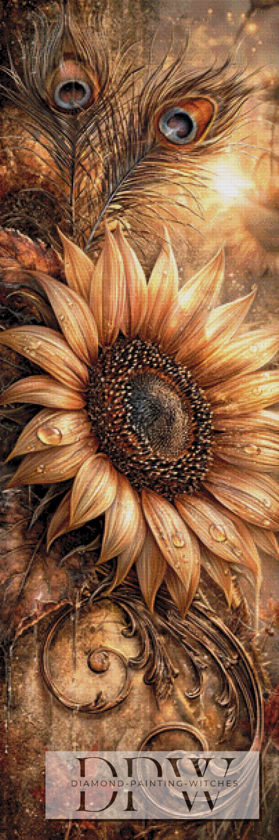 Goldene Sonnenblume by CleoDora mit 150 Farben