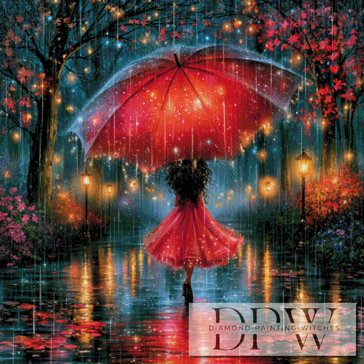 Tanz im Regen der Lichter by Casalla Vendetta mit 300 Farben