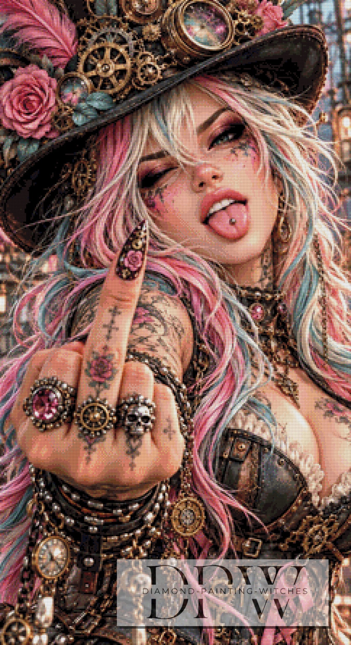 GFY Steampunk Girl by Elly_A.I. mit 200 Farben