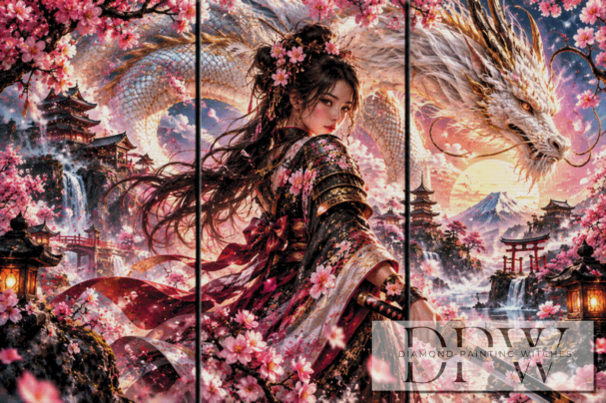 Mehrteiler - White Dragon Samurai by theA.art 3 Teile 210-240 Farben