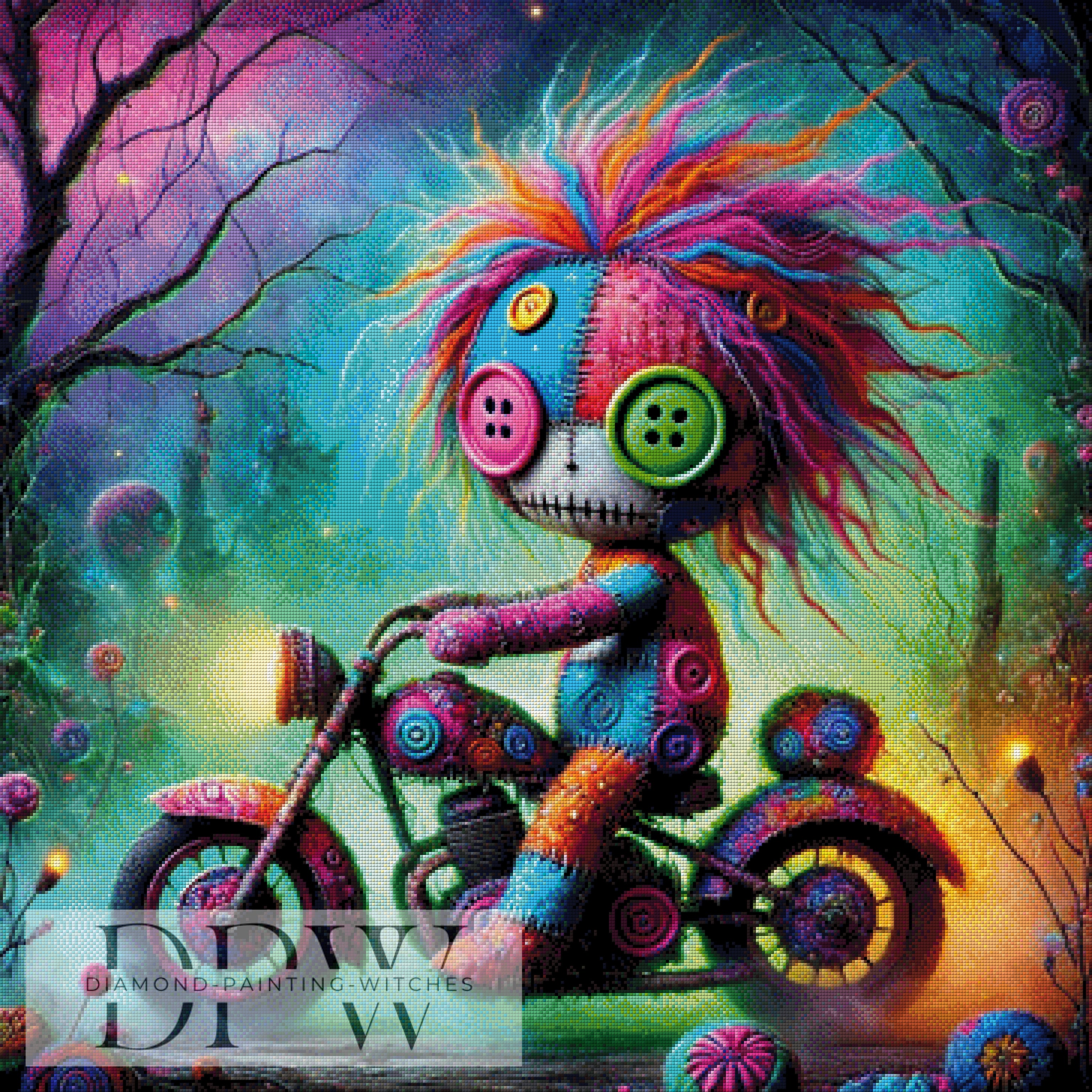 Patchwork Biker by Elly_A.I mit 390 Farben