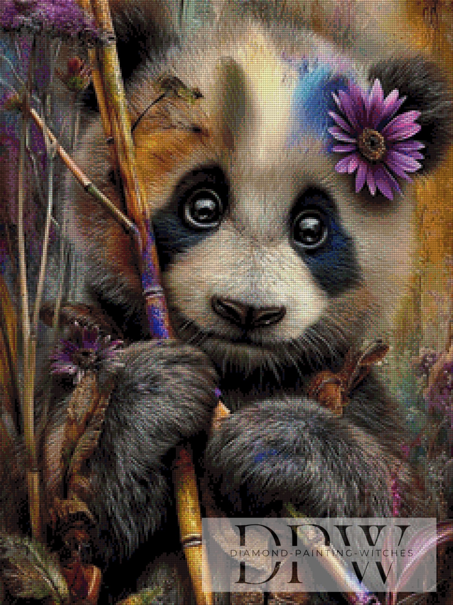 Pandalein by CleoDora 60x80cm mit 190 Farben DPW-950