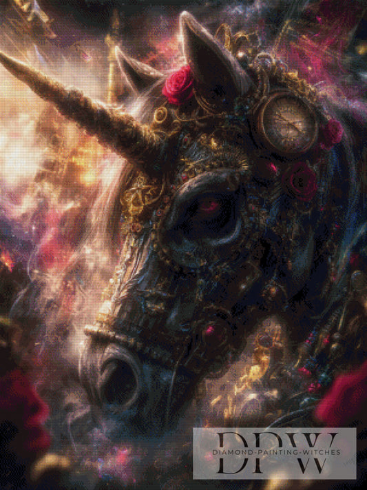 Steampunk Unicorn by Pixxel Pics 75x90cm mit 200 Farben DPW-958