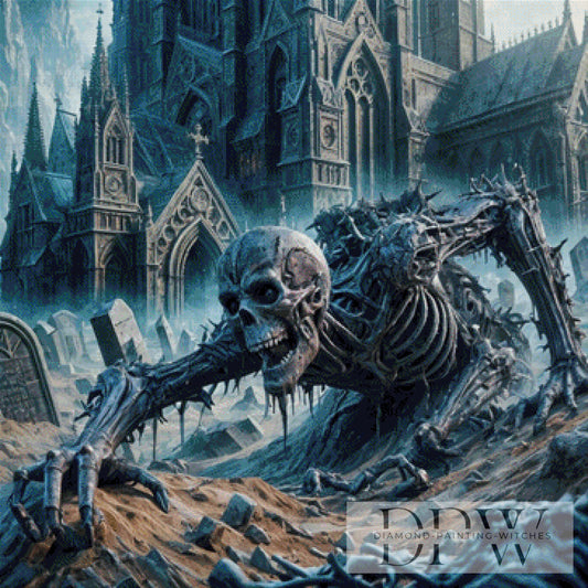 Richtig ekliger Zombie by Pixxel Pics 90x90cm mit 125 Farben DPW-961