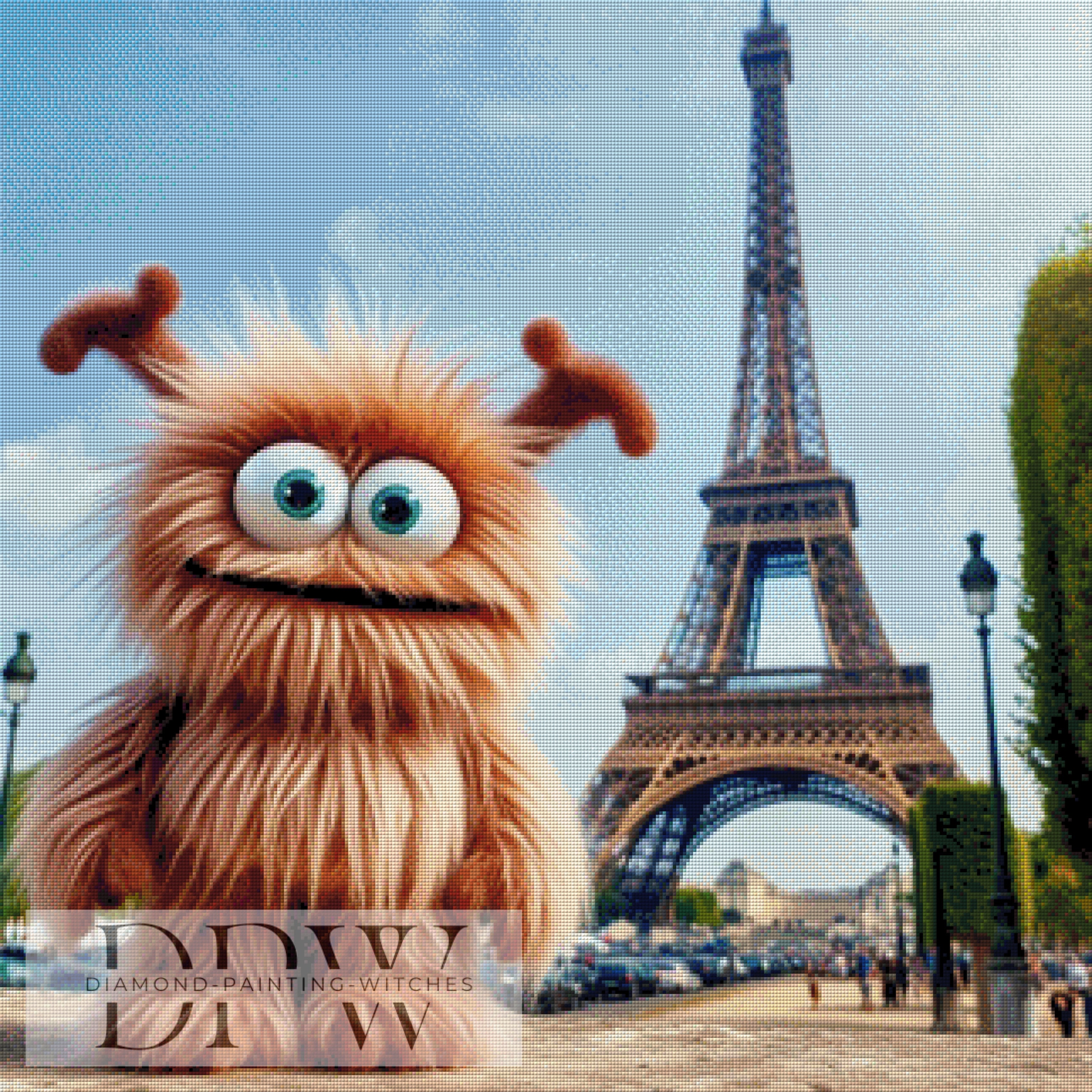 Schlubbel in Paris by Sunshine, mit 250 Farben