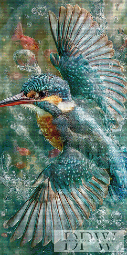 Kingfisher Fantasy by Pixxel Pics 60x120cm mit 240 Farben DPW-375