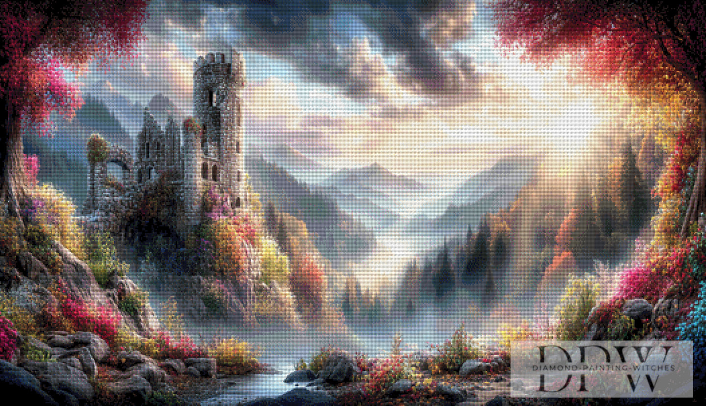 Im Burgenland by ellufija 130x75cm mit 310 Farben DPW-399