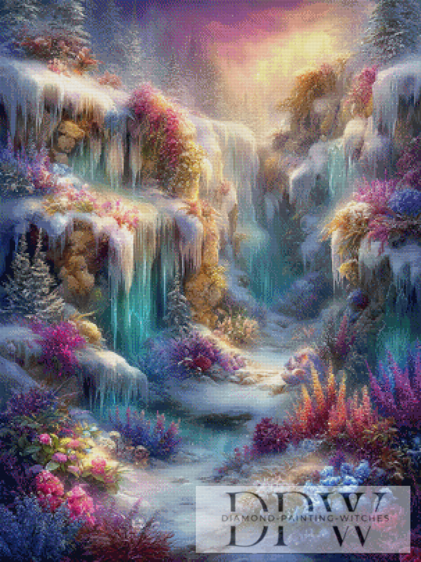 Wo Winter zu Wunder wird by Maggie 75x100cm mit 300 Farben DPW-105