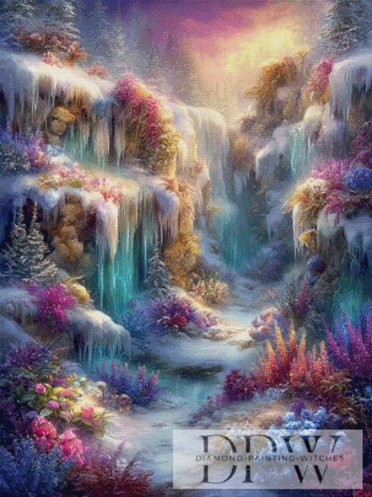 Wo Winter zu Wunder wird by Maggie 75x100cm mit 300 Farben DPW-105