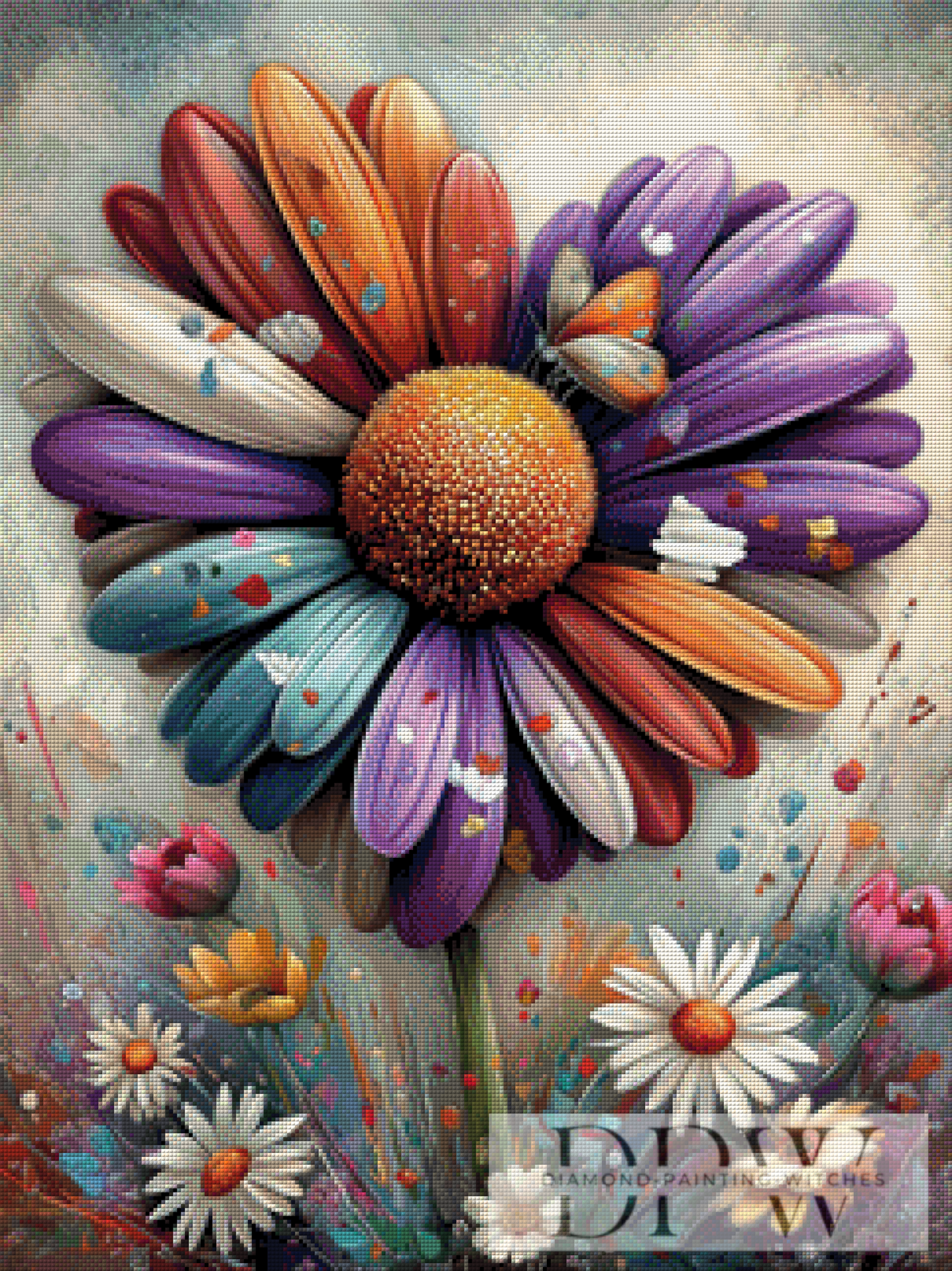Farbenblüte by CleoDora 60x80cm mit 370 Farben DPW-181