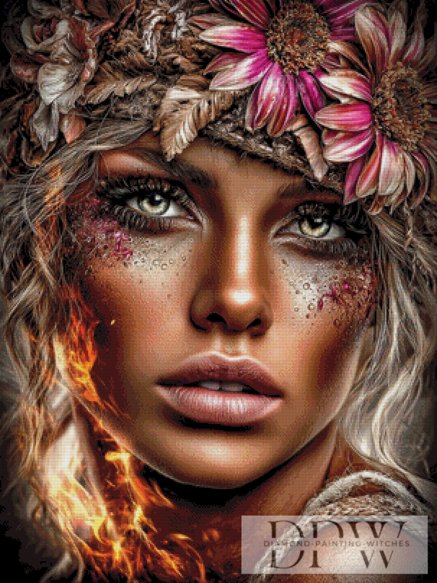 Wildflare by CleoDora 75x100cm mit 220 Farben DPW-063