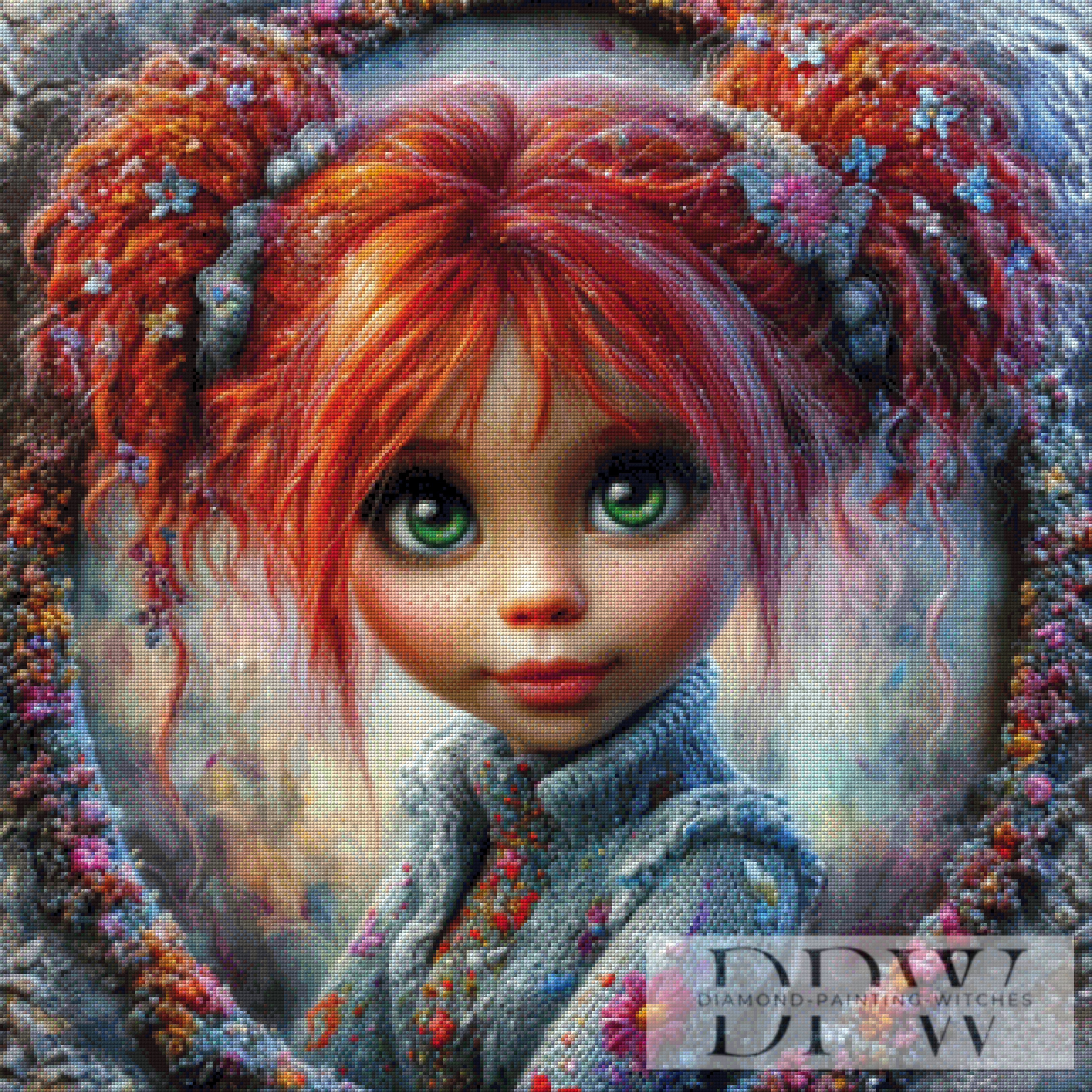 Sweet little girl by CreatiVart mit 310 Farben