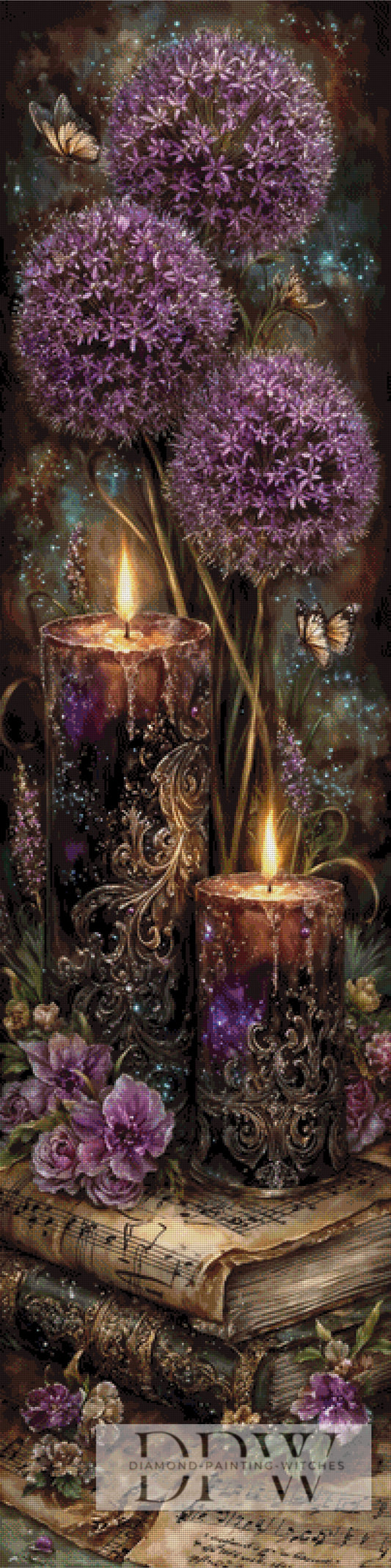 Allium meets music by Pixxel Pics 50x200cm mit 190 Farben DPW-712