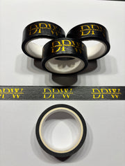 DPW Washi Tape 5mtr.x15mm Gold auf Schwarz