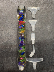 Ergonomischer Painting-Stift aus Resin *Blümchen & Glitzer*