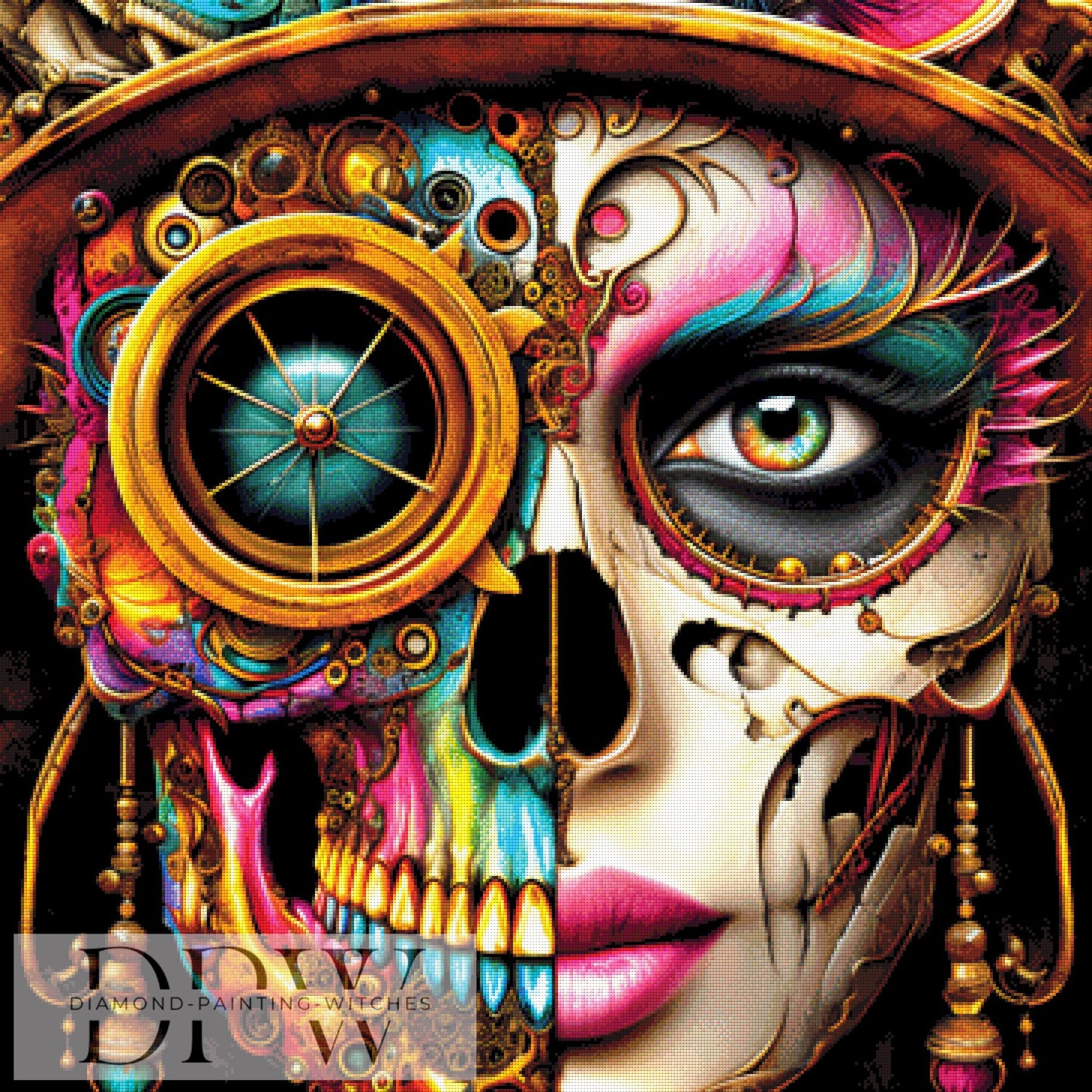 La Santisima by Morrigan, 90x90cm mit 330 Farben DPW-836
