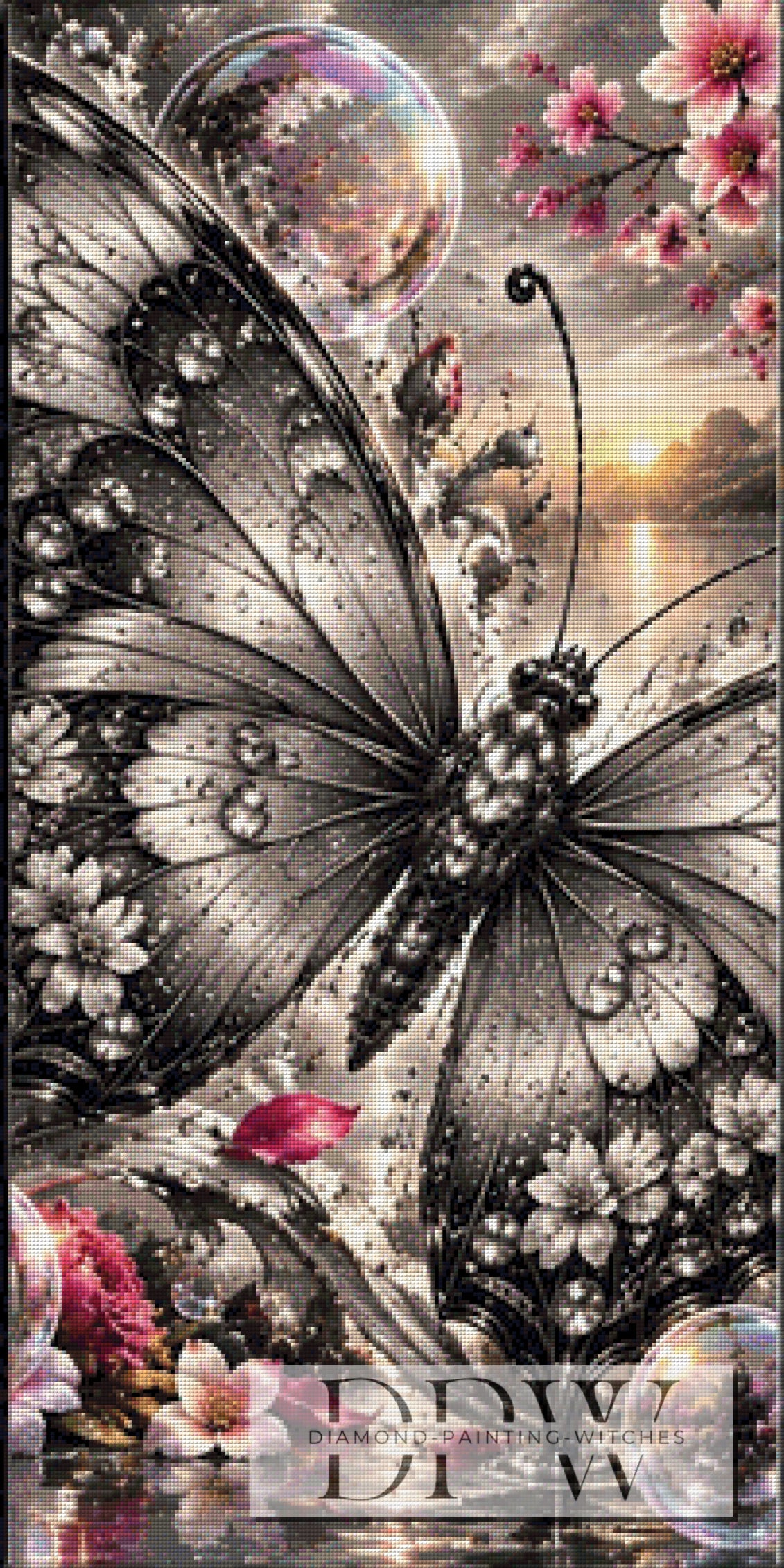 Mehrteiler - Monochrome Butterfly by theA.art 3 Teile