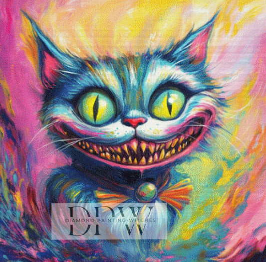 Monster Cat by Guardian Angel 80x80cm mit 340 Farben DPW-435