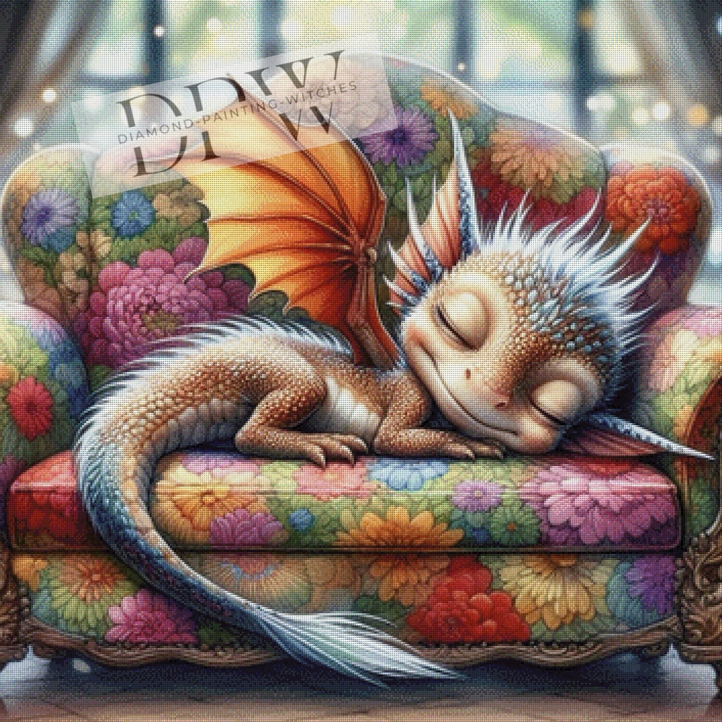 Couch Dragon by Casalla Vendetta 90x90cm mit 280 Farben DPW-093