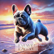 Bully am Strand by CreatiVart, mit 225 Farben