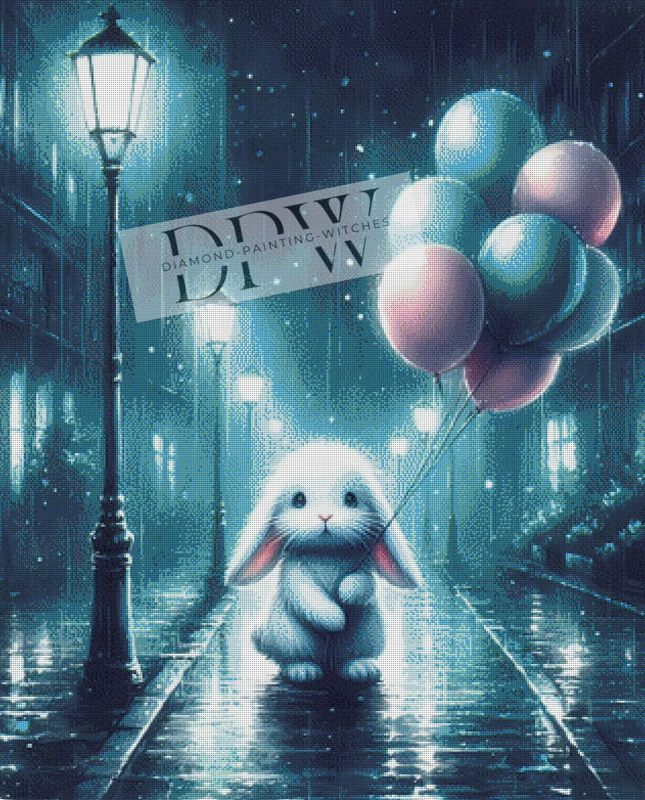 Sad Bunny in Rain by Casalla Vendetta, mit 100 Farben