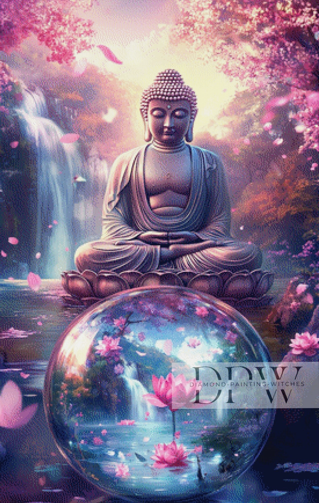 Buddha by Lexxa, 70x110cm mit 200 Farben DPW-369